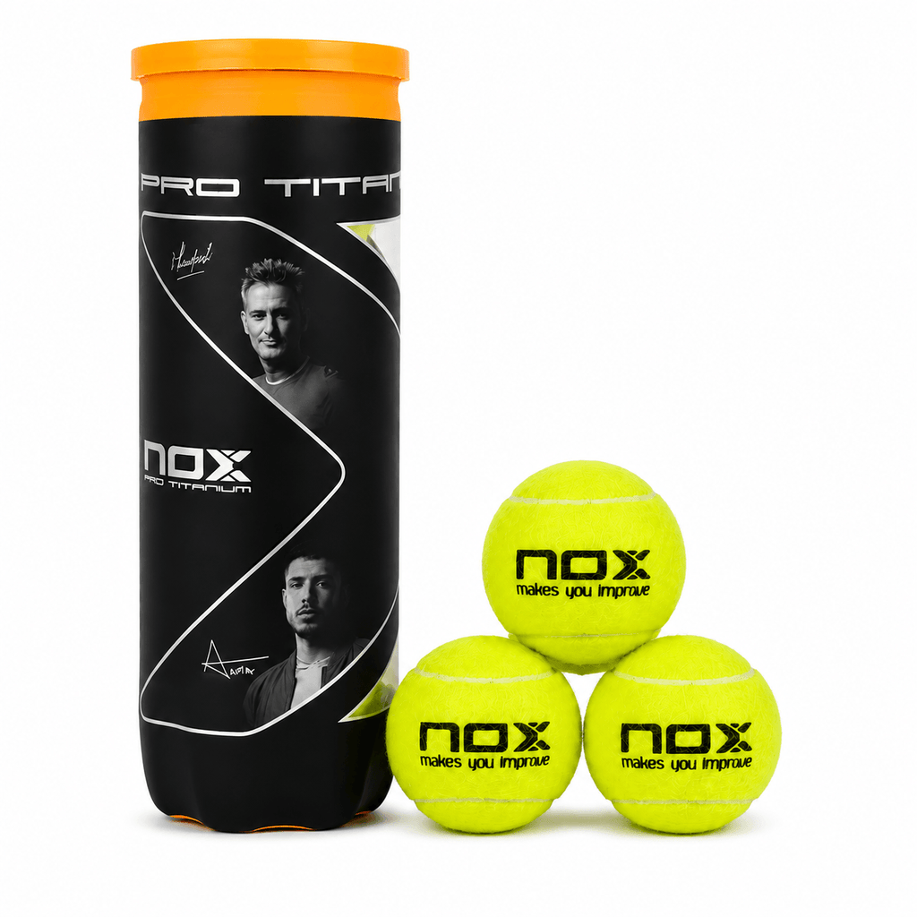 NOX Pro Titanium padelipallide tuub kolme padelipalliga